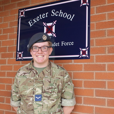 Lord Lieutenant Cadet Daniel Wilcock