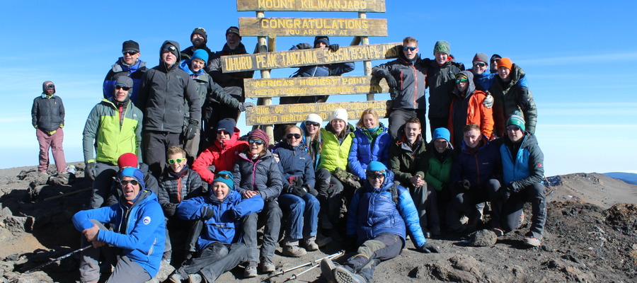 The summit of Mount Kilimanjaro