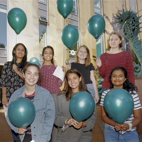 Ella Williams - front centre - and friends