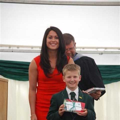Sam Quek at Spratton Hall Speech Day
