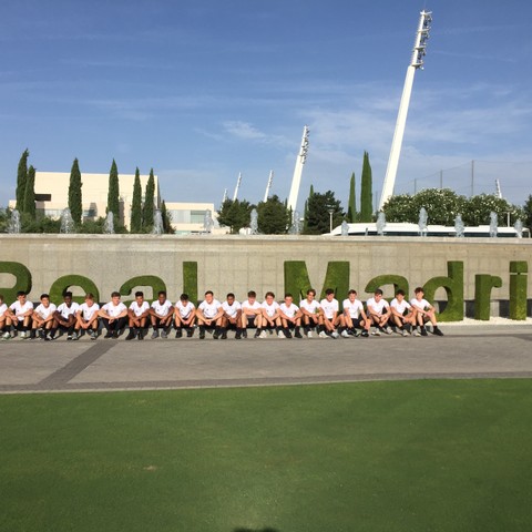 Bede's footballers in Madrid 1